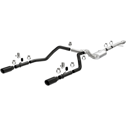 MagnaFlow Street Exhaust w/ Black Tips for 19+ Silverado/Sierra 1500 5.3L/4.3L