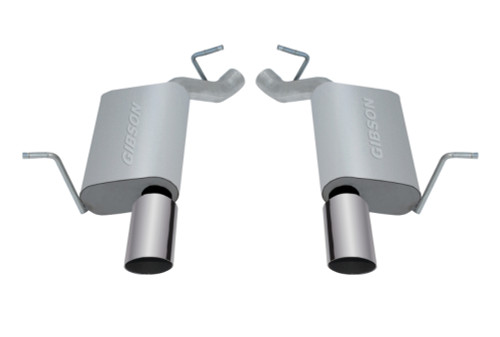 Gibson Aluminized Dual Axleback Exhaust for 11-18 Grand Cherokee Laredo 3.6L