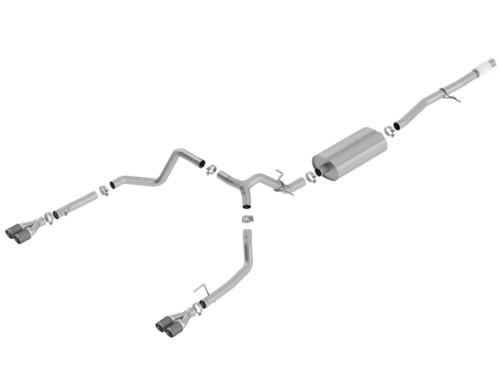 Borla Catback Exhaust Touring CF Tips for 19-20 Silverado/ Sierra 1500 5.3L