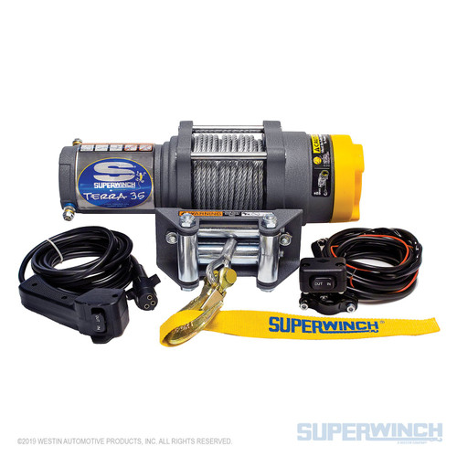 Superwinch 3500LBS 12 VDC 13/64in x 50ft Steel Rope Terra 35 Winch - 1135220