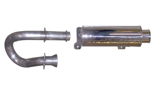 Gibson UTV Stainless Single Exhaust for 11-13 Yamaha YXR700F Rhino 700 FI