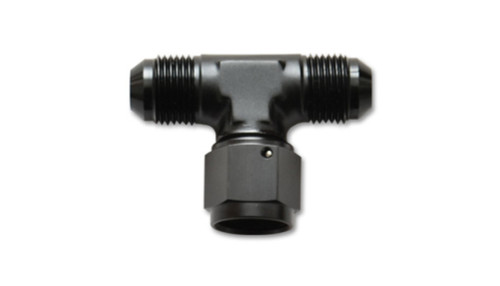 Vibrant -8AN Tee Fitting with Female -8AN Swivel On Side