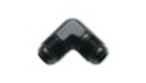 Vibrant -12AN 90deg Flare Union Fitting - Aluminum
