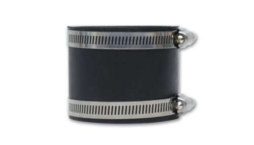 Vibrant  Straight Hose Coupler, 4.00" I.D. x 3.00" long - Black
