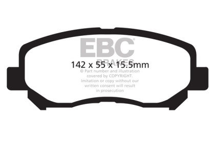 EBC Redstuff Front Brake Pads for 12+ Mazda CX-5 2