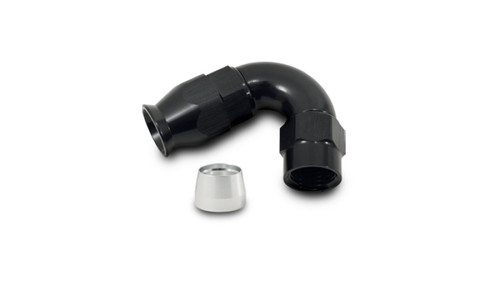 Vibrant  120 Degree High Flow Hose End Fitting for PTFE Lined Hose, -8AN