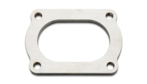Vibrant T304 SS 4 Bolt Flange for 3in O.D. Oval tubing