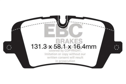 EBC Yellowstuff Rear Brake Pads for 13+ Range Rover 3.0 Supercharged