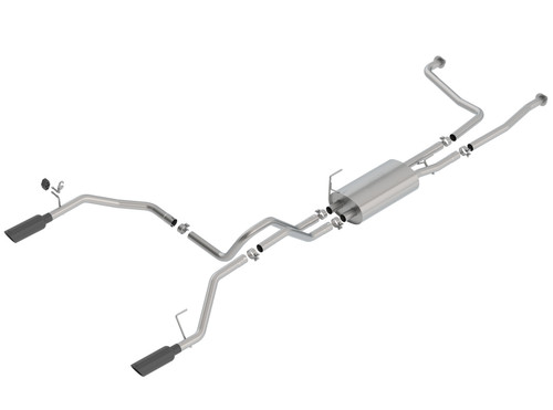 Borla  S-Type Catback Exhaust Black Chrome Tips for 16-19 Titan 5.6L V8 2WD/4WD
