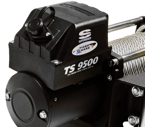Superwinch 11500 LBS 12V DC 3/8in x 80ft Synthetic Rope Tiger Shark 11500 Winch