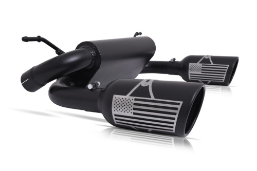 Gibson Patriot Series Dual Split Exhaust for 07-10 Jeep Wrangler JK X 3.8L