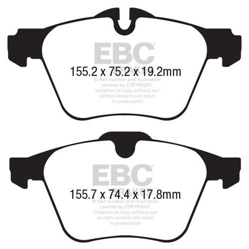 EBC Redstuff Front Brake Pads for 13+ Jaguar F-Type 3.0 Supercharged