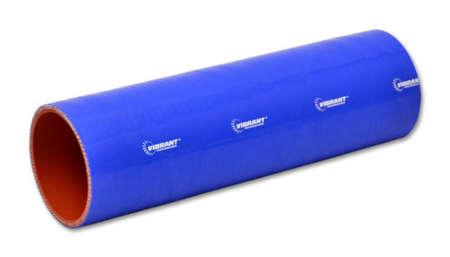 Vibrant  Straight Hose Coupler, 3.00" I.D. x 12.00" long - Blue