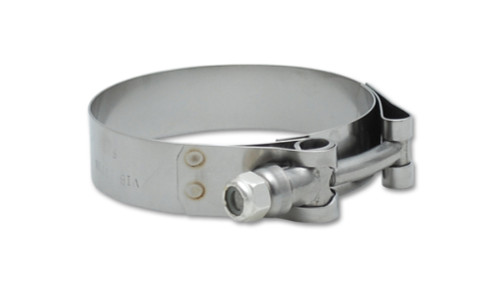 Vibrant  Stainless Steel T-Bolt Clamps (Pack of 2) - Clamp Range: 2.53"-2.75"