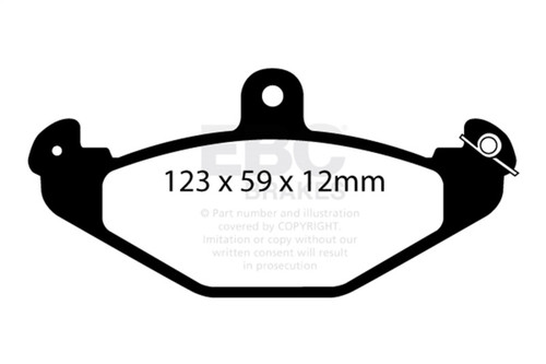 EBC Redstuff Rear Brake Pads for 08+ Lotus 2-Eleven 1.8 Supercharged