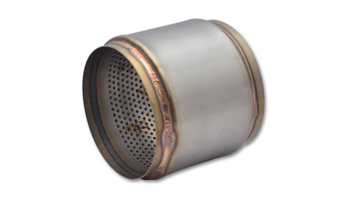 Vibrant Stainless Steel Race Muffler, 5" inside diamater x 5" OAL