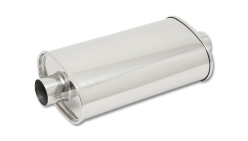 Vibrant  STREETPOWER Oval Muffler, 3.5" inlet/outlet (Center-Center)