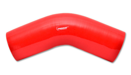 Vibrant Silicone Elbow Connector - 4in I.D. - 45 deg. Elbow (RED)