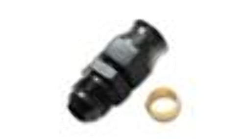 Vibrant -8AN Male to 1/2in Tube Adapter Fitting (w/ Brass Olive Insert)
