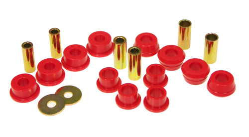 Prothane Rear Control Arm Bushings (w/ Strut Rod Bushings) - Red for 91-95 Toyota MR2 - 18-303