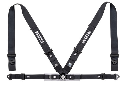Sparco 4 PT 3" Harness Belt Black - 04716M1NR