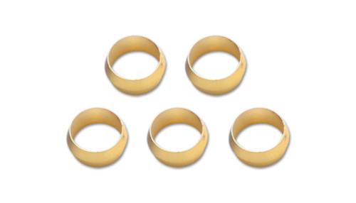 Vibrant  Pack of 5, Brass Olive Inserts; Size 1/2"