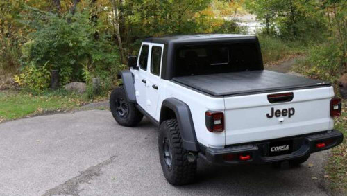 Corsa 3" Single Touring Side Exit w/ Polished Tip Exhaust for 2020 Gladiator JT