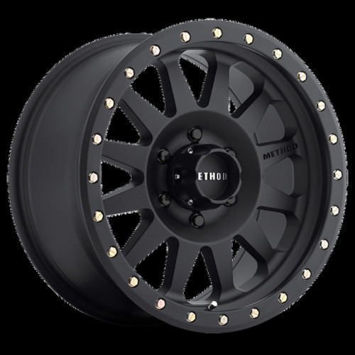 Method MR304 Double Standard 17x8.5 0mm Offset 6x5.5 108mm CB Matte Black Wheel