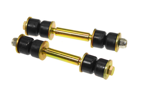 Prothane Universal End Link Set - 3 1/4in Mounting Length - Black - 19-405-BL