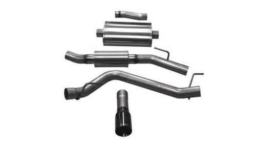 Corsa 3" Single Touring Side Exit w/ Black Tip Exhaust for 2020 Gladiator JT
