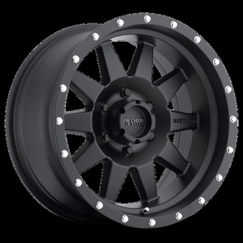Method MR301 The Standard 17x7.5 +50mm Offset 6x130 84.1mm CB Matte Black Wheel