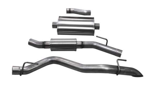 Corsa 3" Touring Single Side Exit Exhaust w/ Turn Down Tip for 2020 Gladiator JT