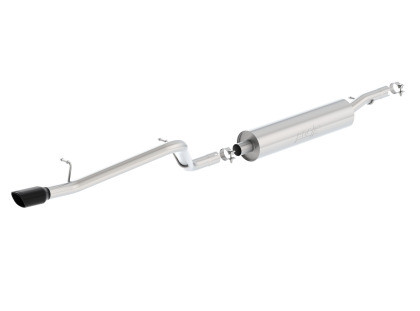 Borla S-Type Exhaust  w/ Black Tip for 12-18 JKU Wrangler 4Dr Dirt Sport