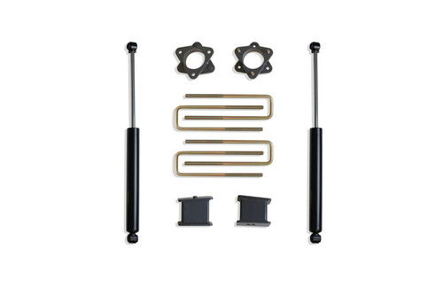 MaxTrac 3" Front/4" Rear Lift Kit w/ Rear Shocks for 07-18 Silverado/Sierra 2WD
