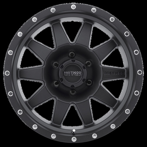 Method MR301 The Standard 15x7 -6mm Offset 5x4.5 83mm CB Matte Black Wheel