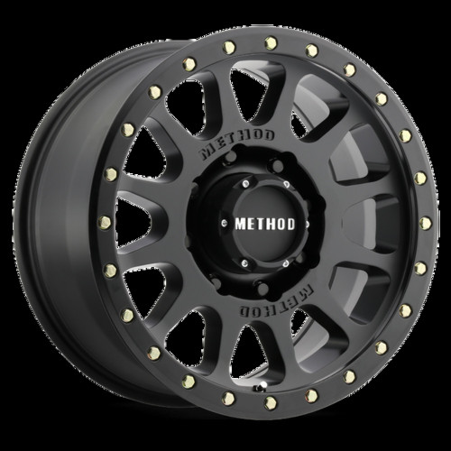 Method MR305 NV HD 18x9 +18mm Offset 8x6.5 130.81mm CB Matte Black Wheel