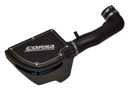 Corsa Closed Box Air Intake w/ MaxFlow 5 Oiled Filter for 12-18 Wrangler JK 3.6L