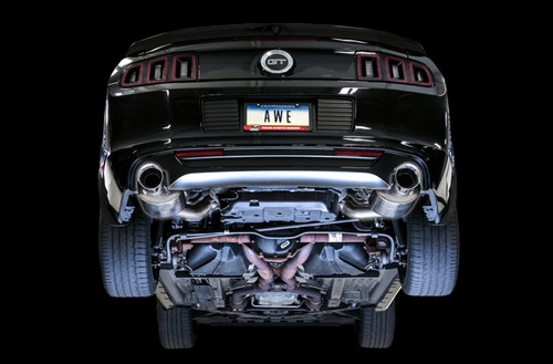 AWE Touring Edition Axle-back Exhaust Chrome Silver Tips for S197 Mustang GT