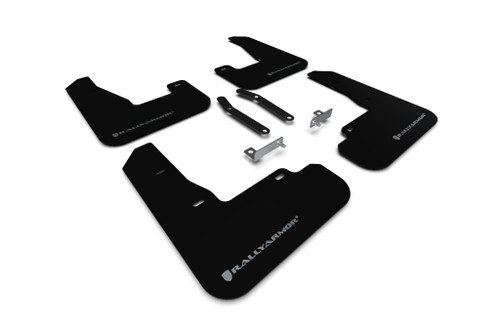 Rally Armor UR Black Mud Flap w/ Silver Logo for 2019+ Hyundai Elantra N Line