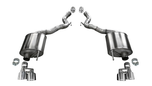 Corsa Sport 2.75" Axleback Twin 4" Tips Exhaust for 18-20 Mustang GT Convertible