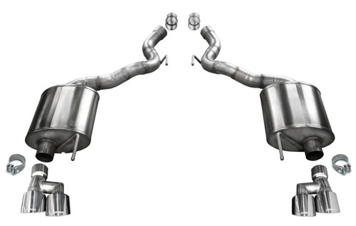 Corsa Sport 2.75" Axleback Twin 4" Tips Exhaust for 18-20 Mustang GT Convertible
