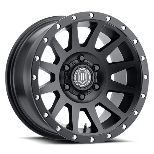 ICON Compression 17x8.5 6x135 6mm Offset 5in BS 87.1mm Bore Satin Black Wheel