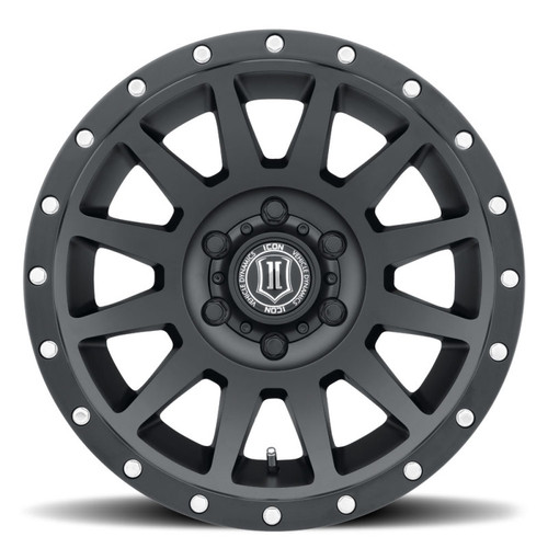ICON Compression 17x8.5 6x135 6mm Offset 5in BS 87.1mm Bore Satin Black Wheel
