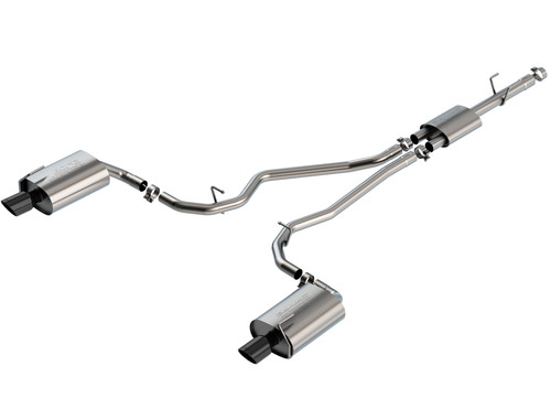 Borla 2020 Ford Explorer Limited Ecoboost 2.3L 2.25in S-type Exhaust - Black Chrome Tips