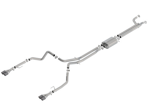 Borla 2.75" S-Type Exhaust Carbon Fiber Tips for 2019 Silverado 1500 6.2