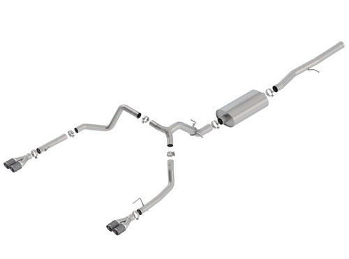 Borla Touring Exhaust w/ Carbon Fiber Tips for 19-20 Silverado/ Sierra 1500 6.2