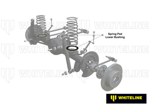Whiteline Rear Spring - pad bushing for 91-07 Toyota Land Cruiser