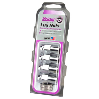 McGard Hex Lug Nut (Reg. Shank - .746") M12X1.5 / 13/16 Hex / 1.65" Length 4pcs