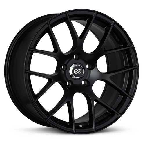 Enkei Raijin 19x9.5 35mm Offset 5x114.3 Bolt Pattern 72.6 Bore Dia Black Wheel