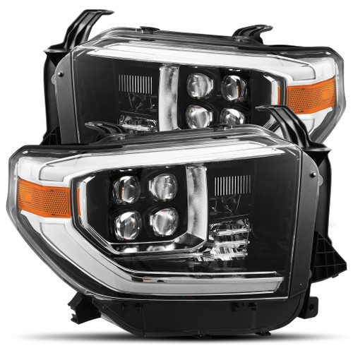 AlphaRex NOVA LED Projector Headlights Gloss Black for 14-19 Toyota Tundra